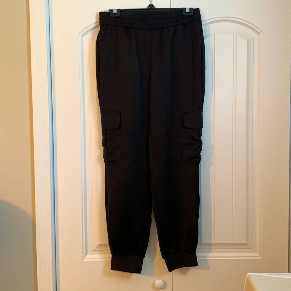 Banana republic Satin Joggers - Black - Small